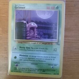 Pokemon Grimer #48/62 from Fossil set